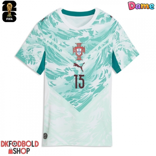 Portugal Joao Neves #15 Udebanetrøje Dame VM 2026 Kort ærmer